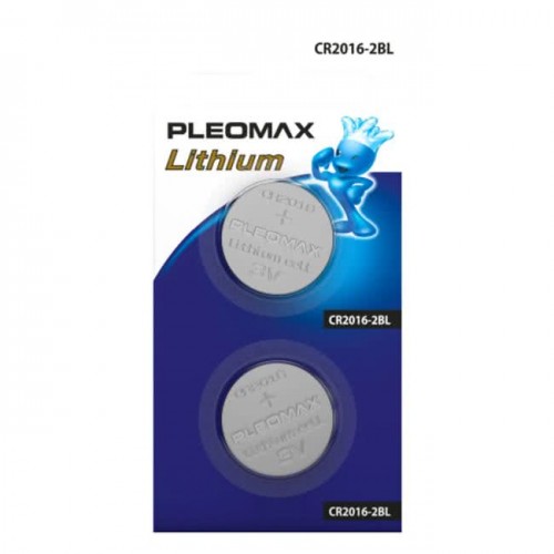 Элемент питания SAMSUNG PLEOMAX CR2016 2BL Lithium (60/240/43200)