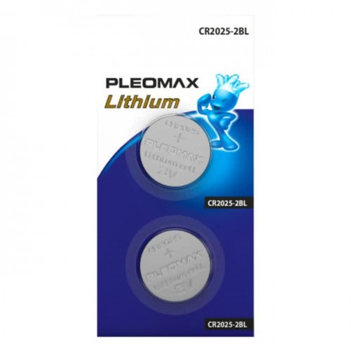 Элемент питания SAMSUNG PLEOMAX CR2025 2BL Lithium (60/240/43200)...