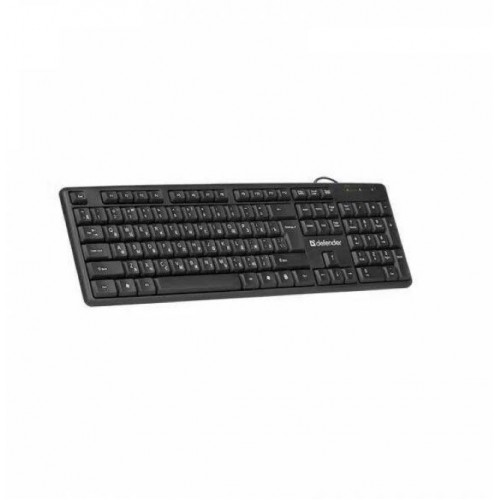 Проводная клавиатура DEFENDER Element HB-520 USB KZ,черный,полнор