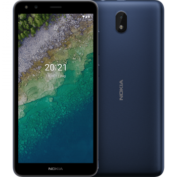Смартфон Nokia C01 Plus DS РСТ 1Gb/16Gb Голубой (Код: УТ000013906)