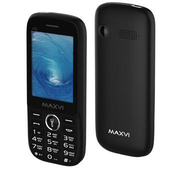 Мобильный телефон Maxvi K20 32Mb/32Mb Черный РСТ (Код: УТ000019124)