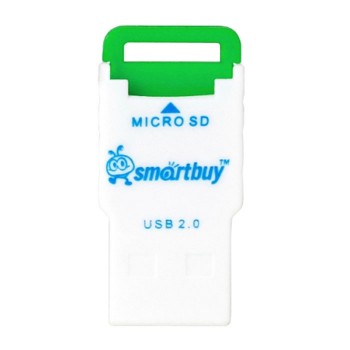Картридер Smartbuy MicroSD, зелёный (SBR-707-G) (Код: УТ000008374)