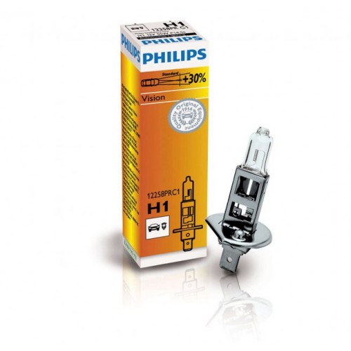 Галогеновая лампа Philips H1 (55W 12V) Vision 1шт (12258PRC1) (Ко