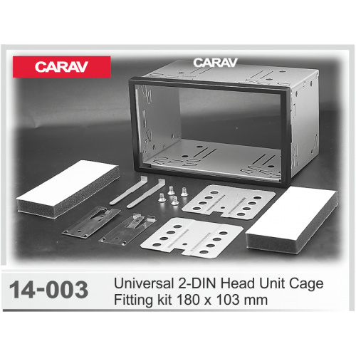 Универсальная корзина для установки 2-DIN ГУ (180*103) CarAv 14-0