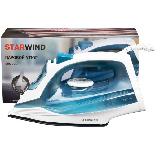 Утюг Starwind SIR2295 синий/белый (2200 Вт) (Код: УТ000019985)