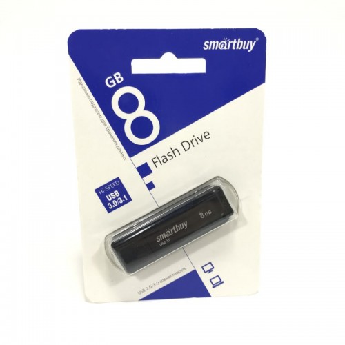 USB Flash накопитель Smartbuy 8GB LM05 USB 3.0 чёрный