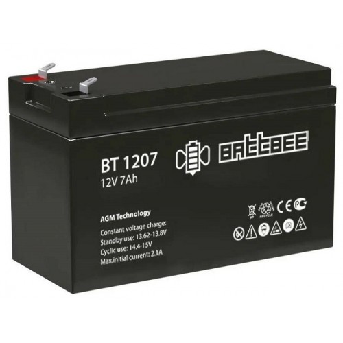 BT 1207 BattBee Аккумуляторная батарея (12V/7Ah) (1/20) (Код: УТ0...