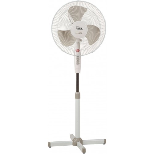Вентилятор напольный Oasis VF-40PWG белый/серый (40Вт, скоростей 