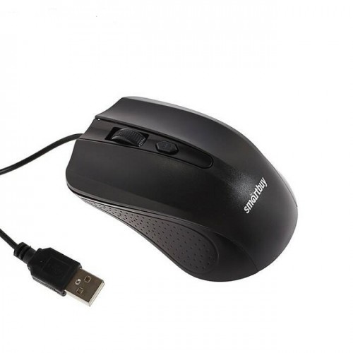 Мышь Smart Buy ONE 352, черная, проводная (1/100) (Код: УТ0000321