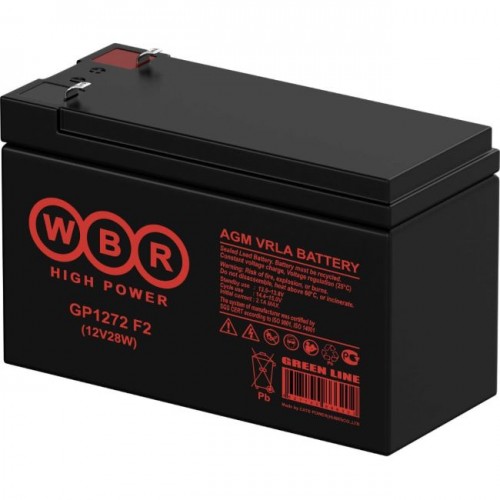 Аккумулятор WBR GP1272 F2 (12V28W) 1 pcs CSB  (Код: УТ000019078)...