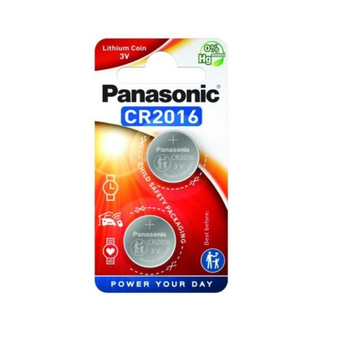 Элемент питания Panasonic Power Cells CR2016 2BL (2/20) (Код: УТ0