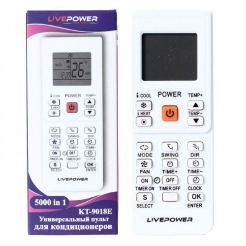 Универсальный пульт для кондиционеров Live-Power KT-9018E (Код: У