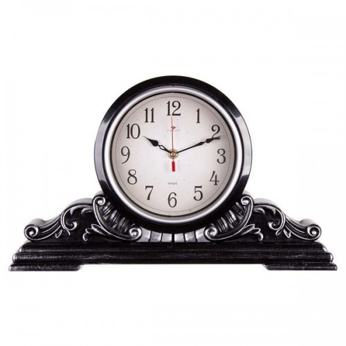 Часы настольные Рубин 4225-006 (10) 43х25 см, корпус черный с сер