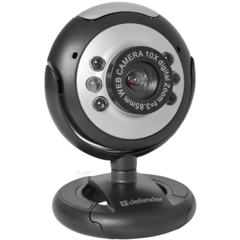 Камера Web Defender C-110, чёрная, 0.3 Мп., USB 2. (Код: УТ000008399)