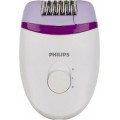 Эпилятор Philips BRE225/00 белый/фиолетовый (скоростей - 2, пинцетов - 20 шт, питание - от сети) (Код: УТ000030838)