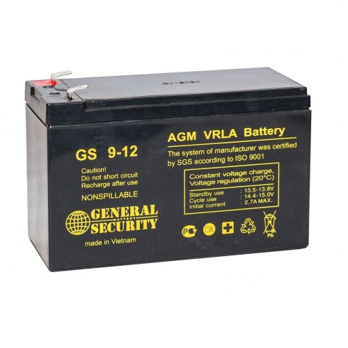 Аккумулятор GS9-12 GENERAL SECURITY 1 pcs (Код: УТ000021016)...