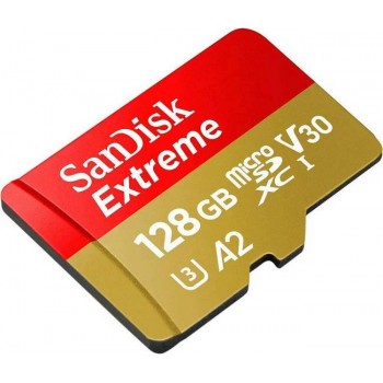 Карта памяти MicroSD  128GB  SanDisk Class 10 Extreme A2 UHS-I U3 (190/90 Mb/s) без адаптера (Код: УТ000033450)