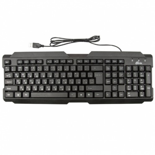 Клавиатура Ritmix RKB-121, USB, чёрная (1/20)