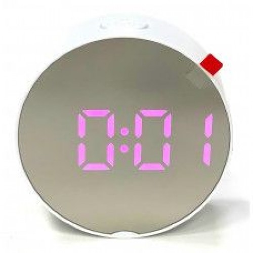 DS S-282A/6 (белый) часы проекционные+дата+температура  (Код: УТ0