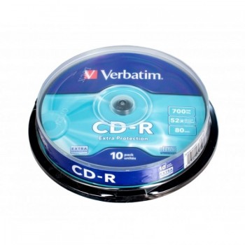 CD-диск Verbatim CD-R 80 (52х) Shrink (10) (300) (Код: УТ000010050)