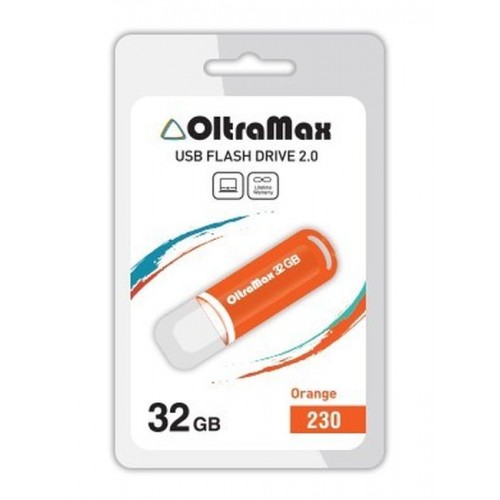 USB флэш-накопитель OltraMax 32GB 230 Orange (Код: УТ000034598)
