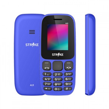 Мобильный телефон Strike A13 32Mb/32Mb Синий РСТ (Код: УТ000032184)