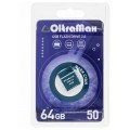 USB флэш-накопитель OltraMax 64GB 50 Dark Cyan 2.0 (Код: УТ000026696)