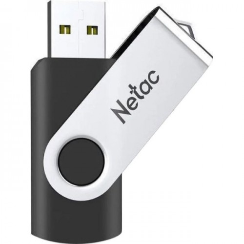 Флеш-накопитель USB 3.0  16GB  Netac  U505  чёрный/серебро (Код: 