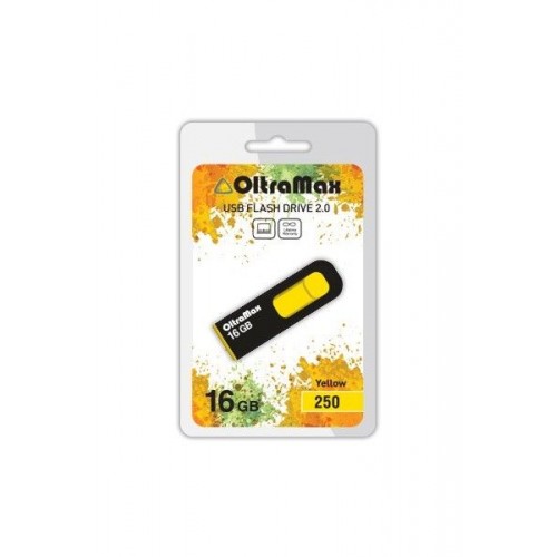 USB флэш-накопитель OltraMax 16GB 250 Yellow (Код: УТ000029468)