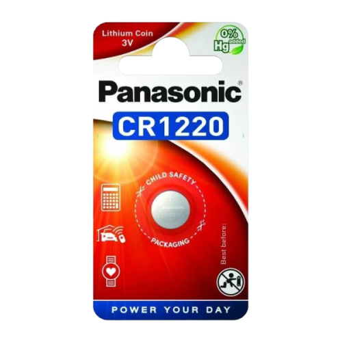Элемент питания  Panasonic  Power Cells CR1220  1BL    1 / 1 / 12