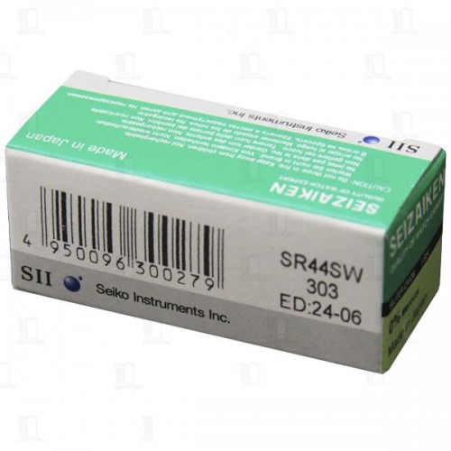 Элемент питания Seizaiken 303 (SR44SW) Silver Oxide 1.55V 10BL (1...