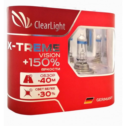 Галогеновая лампа Clearlight HB4 12V-51W X-treme Vision +150% Lig