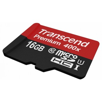 Карта памяти TRANSCEND Premium 400X 16 Гб Class 10  (без адаптера)