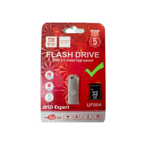 USB Flash накопитель BYZ UF004 32Gb 2.0 (брелок, металл) (Код: УТ...
