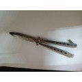 Нож складной Бабочка BanchMade (23 см, тренировочный)  Балисонг #6739 (Код: УТ000031759)