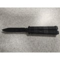 Нож складной Бабочка KVB4005(21 см,чёрная)  Балисонг (Код: УТ000036098)