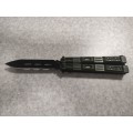 Нож складной Бабочка KVB4007(21 см,зелёная)  Балисонг (Код: УТ000036097)