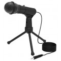 Микрофон RITMIX RDM-120, черный, настольный, шнур 1,8м., конденсаторный, всенаправленный, штатив-подставка, 50 - 16 000 Гц, ≤2,2 кО (Код: УТ000025546)