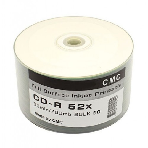 CD-R 80 52x Bulk 50 Full Ink Print (CMC) ( 600 ) (Код: УТ00002560...