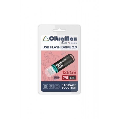 USB Flash накопитель OltraMax 230 128GB White Black 2.0