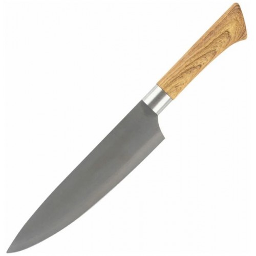 Нож с пластиковой рукояткой под дерево FORESTA поварской 20 см (К