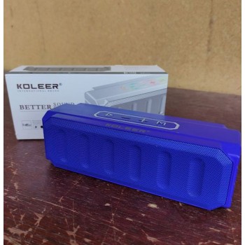 Портативная колонка Koleer S813 mix  (BT, FM Radio, Mp3 microSD, RGB подсветка) 200x60x70 мм (Код: УТ000015188)