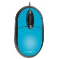 Мышь CBR CM 102, синяя, оптика, 1200dpi, провод 1,3м, USB (Код: УТ000025620)