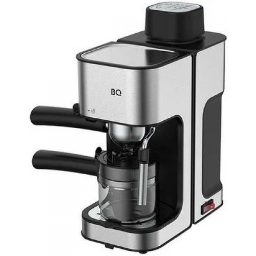 Кофеварка рожковая BQ CM4000 черный/серебрисый (800 Вт, молотый, 