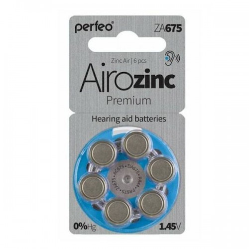 Элемент питания Perfeo ZA 675 6BL Airozinc Premium (6/60) (цена з...