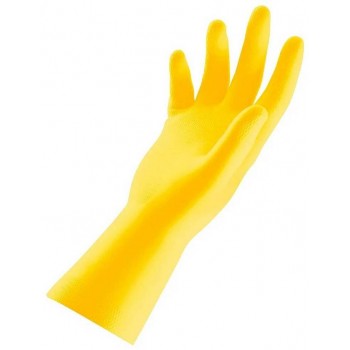 Перчатки хоз. Латексные S, Желтые/30гр (1/12/240) (Код: УТ000029875)