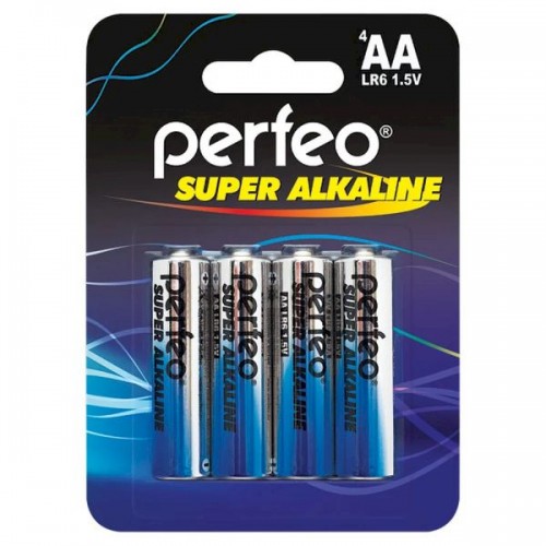 Элемент питания Perfeo LR6 4BL Super Alkaline (4/40/120) (цена за...