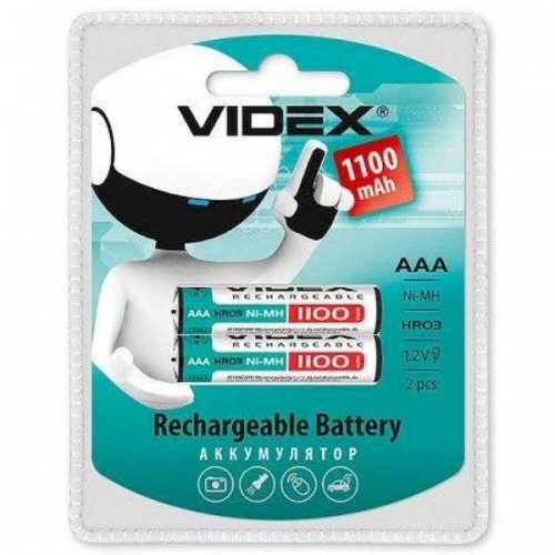 Аккумулятор Videx R03 Ni-Mh 1100 mAh" 2BL (2/20) (цена за 1 