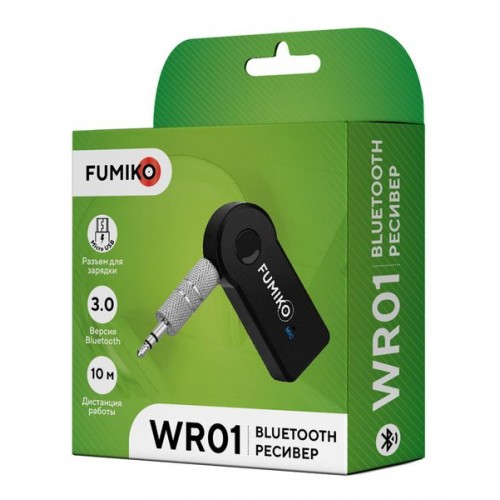 Беспроводной приемник адаптер Hands Free FUMIKO WR01 Bluetooth че