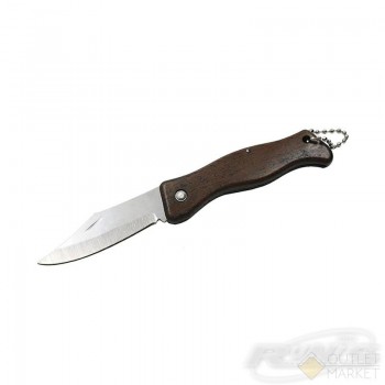 Нож складной, цв. дерев., дл. клинка 60 мм/1200/ 9-019 (Код: УТ000007085)